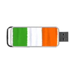 Flag Ireland, Banner Watercolor Painting Art Portable Usb Flash (one Side) by picsaspassion