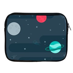 Space Pelanet Galaxy Comet Star Sky Blue Apple Ipad 2/3/4 Zipper Cases by Mariart