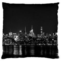 New York Skyline Large Flano Cushion Case (two Sides) by Celenk