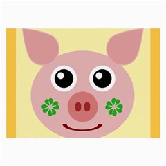 Luck Lucky Pig Pig Lucky Charm Large Glasses Cloth by Celenk