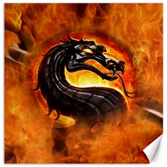 Dragon And Fire Canvas 16  X 16   by Celenk