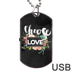 Love Dog Tag Usb Flash (one Side) by NouveauDesign