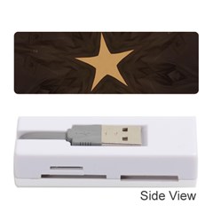 Rustic Elegant Brown Christmas Star Design Memory Card Reader (stick)  by yoursparklingshop