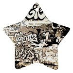 Graffiti Star Ornament (Two Sides) Front