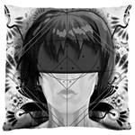 Beautiful BnW Fractal Feathers for Major Motoko Standard Flano Cushion Case (One Side) Front