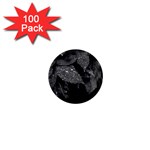 Black and White Leaves Photo 1  Mini Magnets (100 pack)  Front