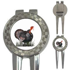 Thanksgiving Turkey 3-in-1 Golf Divots by Valentinaart