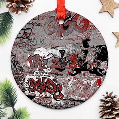 Graffiti Ornament (round) by ValentinaDesign