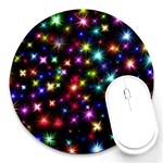 Fireworks Rocket New Year S Day Round Mousepads Front