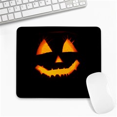 Pumpkin Helloween Face Autumn Large Mousepads by Celenk