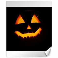 Pumpkin Helloween Face Autumn Canvas 11  X 14   by Celenk