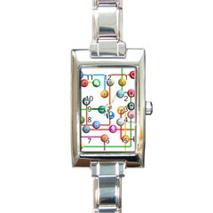 Icon Media Social Network Rectangle Italian Charm Watch by Celenk