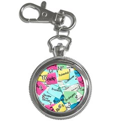 Stickies Post It List Business Key Chain Watches by Celenk