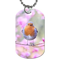 Spring Bird Bird Spring Robin Dog Tag (one Side) by Celenk