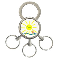 Summer Beach Holiday Holidays Sun 3-ring Key Chains by Celenk