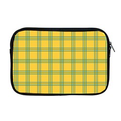 Green Stripes Apple Macbook Pro 17  Zipper Case by berwies