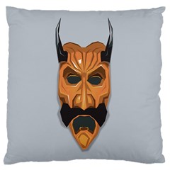 Mask India South Culture Large Flano Cushion Case (two Sides) by Celenk