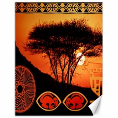 Africa Safari Summer Sun Nature Canvas 18  X 24   by Celenk