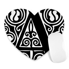 Alphabet Calligraphy Font A Letter Heart Mousepads by Celenk