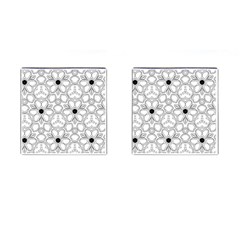 Pattern Zentangle Handdrawn Design Cufflinks (square) by Celenk