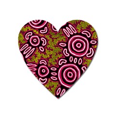 Aboriginal Art - You Belong Heart Magnet by hogartharts