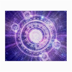 Blue Fractal Alchemy Hud For Bending Hyperspace Small Glasses Cloth (2-side) by jayaprime