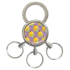 Seamless Repeat Repeating Pattern 3-ring Key Chains by Celenk