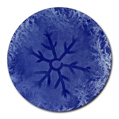 Winter Hardest Frost Cold Round Mousepads by Celenk