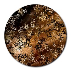 Star Sky Graphic Night Background Round Mousepads by Celenk