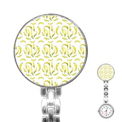 Chilli Pepers Pattern Motif Stainless Steel Nurses Watch by dflcprints