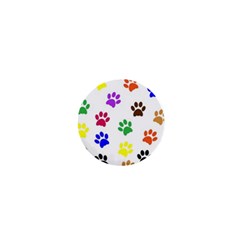 Pawprints Paw Prints Paw Animal 1  Mini Magnets by Celenk