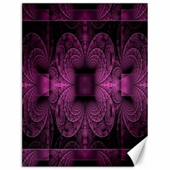 Fractal Magenta Pattern Geometry Canvas 18  X 24   by Celenk