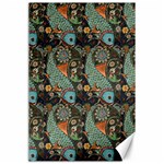 Pattern Background Fish Wallpaper Canvas 24  x 36  23.35 x34.74  Canvas - 1