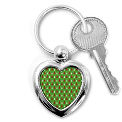 Christmas Tree Key Chains (heart)  by patternstudio