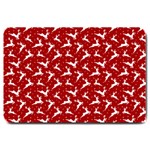 Red Reindeers Large Doormat  30 x20  Door Mat