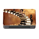 Cute Little Girl Dancing On A Piano Memory Card Reader with CF Front