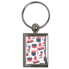 Christmas Gift Sketch Key Chains (rectangle)  by patternstudio