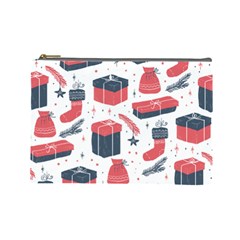 Christmas Gift Sketch Cosmetic Bag (large)  by patternstudio