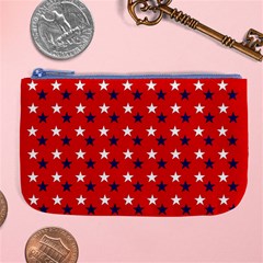 Patriotic Red White Blue Usa Large Coin Purse by Celenk