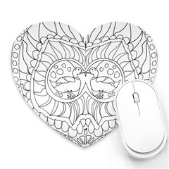 Heart Love Valentines Day Heart Mousepads by Celenk