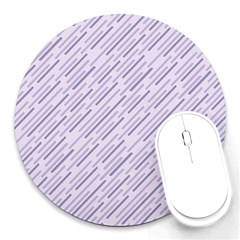 Halloween Lilac Paper Pattern Round Mousepads by Celenk