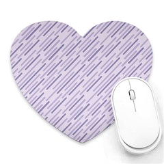 Halloween Lilac Paper Pattern Heart Mousepads by Celenk