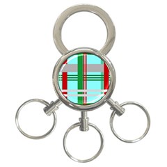 Christmas Plaid Backgrounds Plaid 3-ring Key Chains by Celenk