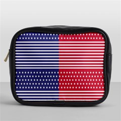 American Flag Patriot Red White Mini Toiletries Bags by Celenk