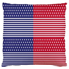 American Flag Patriot Red White Large Flano Cushion Case (two Sides) by Celenk