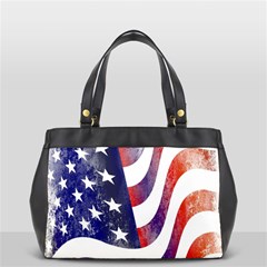 Usa Flag America American Office Handbags (2 Sides)  by Celenk