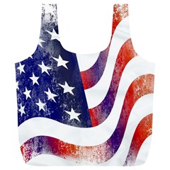 Usa Flag America American Full Print Recycle Bags (l)  by Celenk