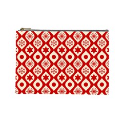 Ornate Christmas Decor Pattern Cosmetic Bag (large)  by patternstudio