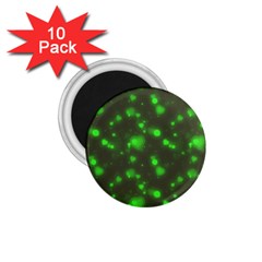 Neon Green Bubble Hearts 1 75  Magnets (10 Pack)  by PodArtist