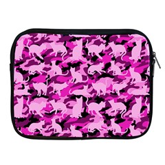 Hot Pink Catmouflage Camouflage Apple Ipad 2/3/4 Zipper Cases by PodArtist